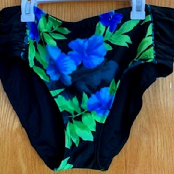 Swim by Chuck Handy Tankini SwimSuit Kimono Cover Up 3 Pc Set Tropical Flower 8 - Picture 6 of 10